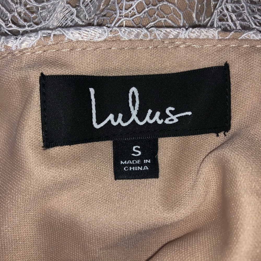 Lulu’s All of my heart white Lace Vacation Travel Beach Skater Mini Dress Size S - Picture 8 of 8